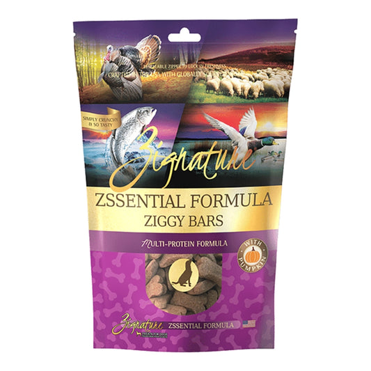Zignature Dog Ziggy Bar Grain-Free Zssentials Formula Treats – 12 oz