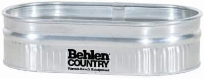 Behlen Country Shallow Galvanized Steel Round End Stock Tank