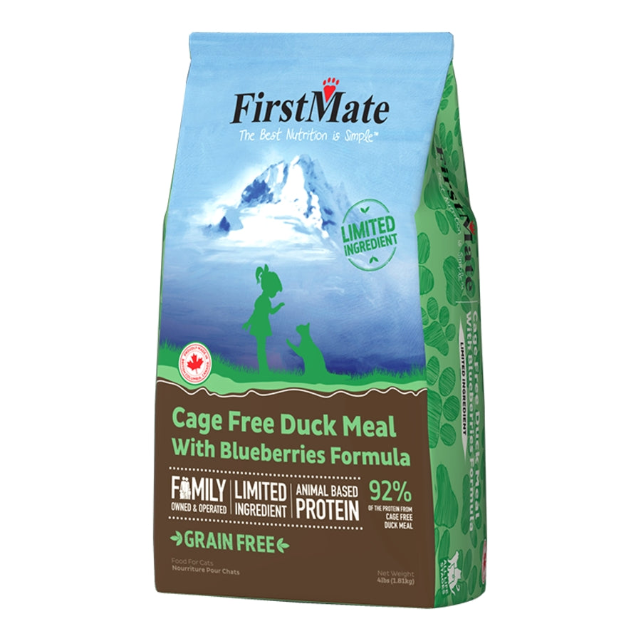 FirstMate Limited Ingredient Grain-Free Duck &amp; Blueberries Dry Cat Food (Kibble)