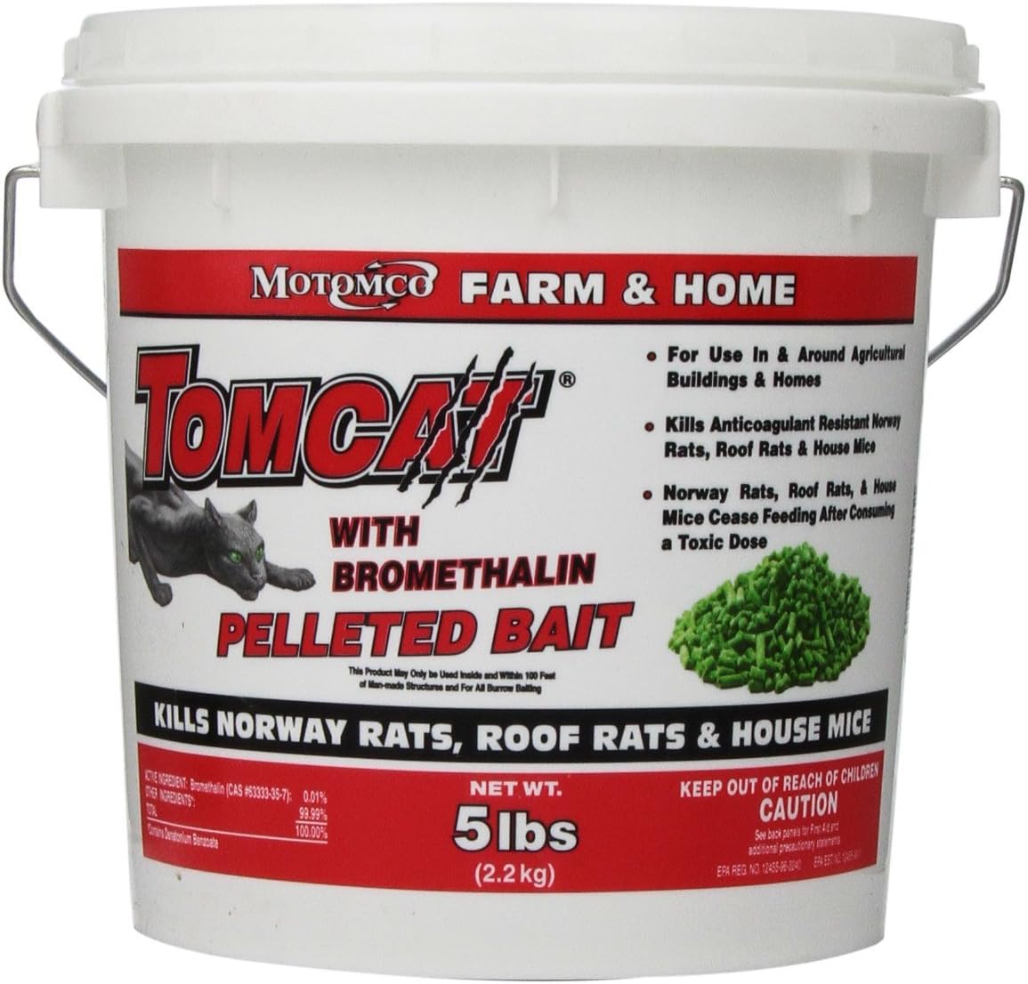 Tomcat® with Bromethalin Pelleted Bait – 5 lb