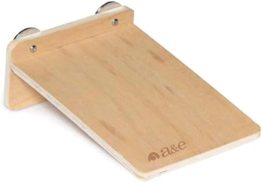 A & E Cages Wooden Platform Natural Wood, 1ea/SM, 8In X 6In X 3 1/4 in