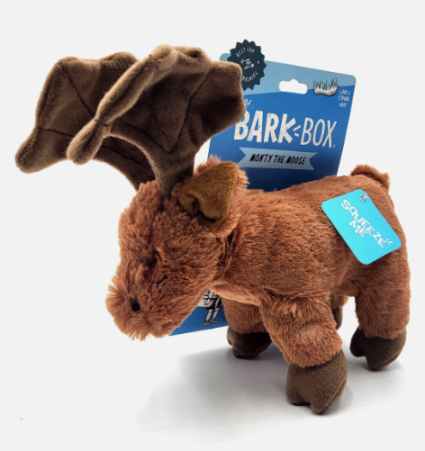 Bark Monty the Moose Plush Dog Toy Brown Small / Medium