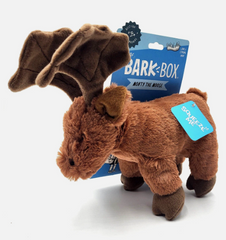 Bark Monty the Moose Plush Dog Toy Brown Small / Medium