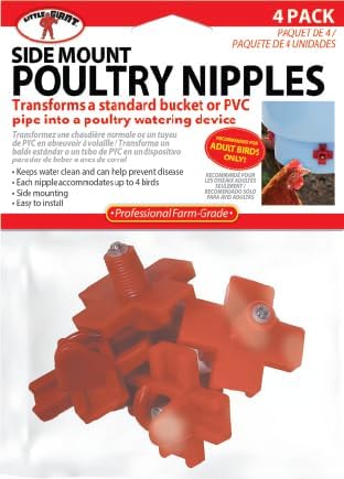 Little Giant® Side Mount Poultry Nipple (4 Pack)