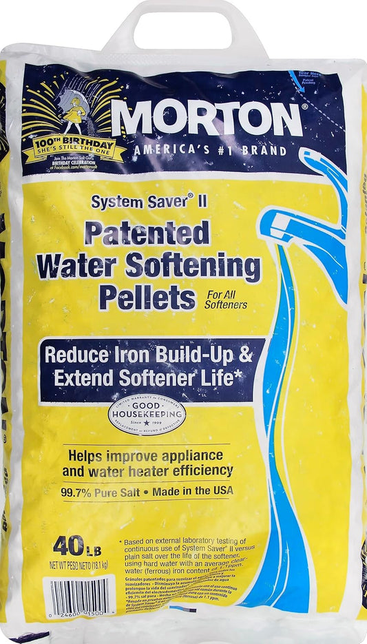 MORTON® Clean and Protect™ Water Softener Pellets 40 lb
