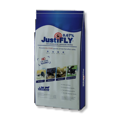 JustiFLY® 0.67% (50 lb bag)– Feed-Through Fly Control for Cattle