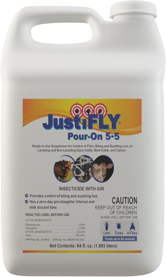 JustiFLY® Pour-On – Effective Fly & Lice Control for Cattle