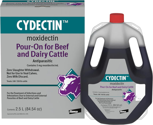 Cydectin® Pour-On – Moxidectin Dewormer &amp; Pest Control for Beef &amp; Dairy Cattle