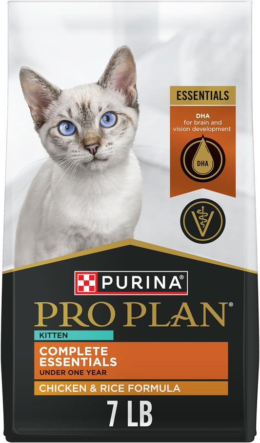 Purina Pro Plan Kitten Dry Cat Food Chicken & Rice Formula – 7 lb Bag