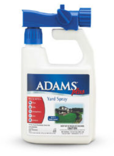 Adams Plus Yard Spray ; Kills Mosquitoes, Fleas, Ticks, Ants, And Many Other Listed Nuisance Pests in Outdoor Areas ; Treats Up to 5,000 Square Feet ; Easy To Use Hose-End Spray ; 32 Fl Oz