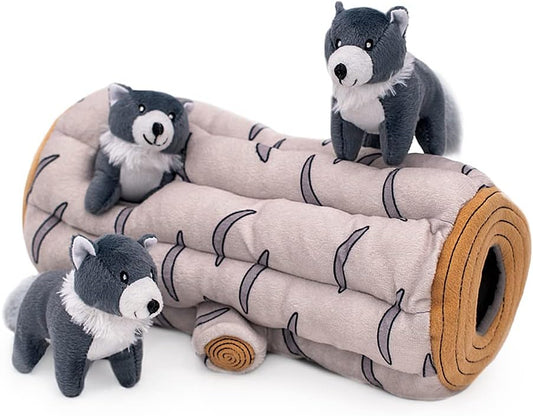 ZippyPaws Zippy Burrow Dog Toy Artic Wolf (size: XL)