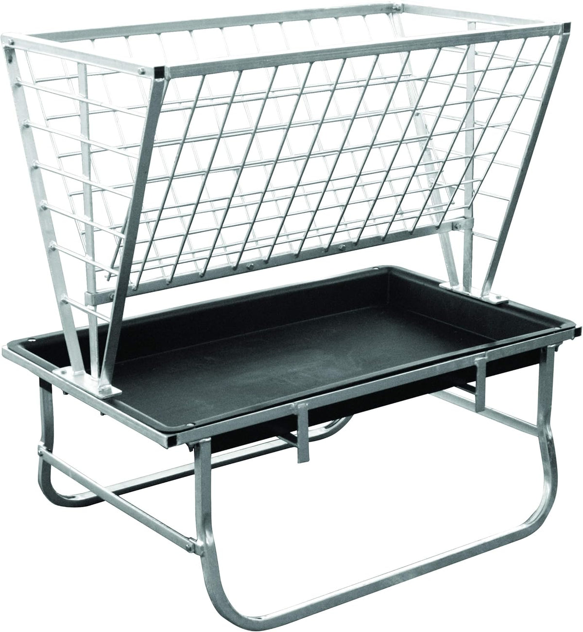 Little Giant® Feeder Goat &amp; Sheep Bunk w/ Rack – Durable Forage and Grain Feeder