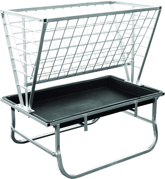 Little Giant® Feeder Goat &amp; Sheep Bunk w/ Rack – Durable Forage and Grain Feeder