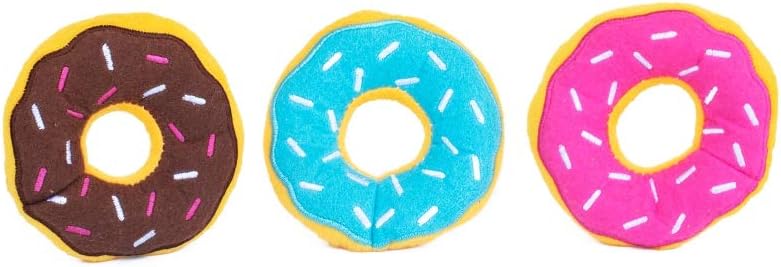 Zippy Paws Miniz Donutz Dog Toy Extra Small 3 pack