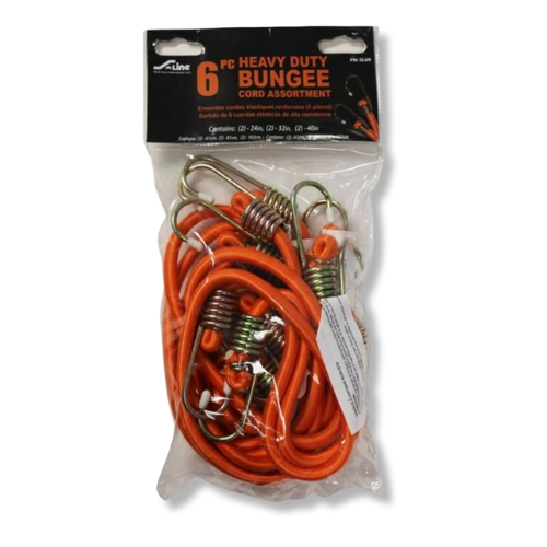Heavy-Duty Bungee Cord Assortment - 6-Pack