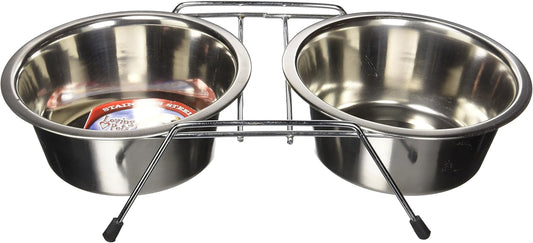 Loving Pets Double Diner Dog Bowl – 1 Quart