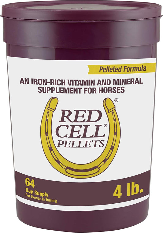 Red Cell® Pellets – Vitamin-Iron-Mineral Supplement for Horses 4 lb