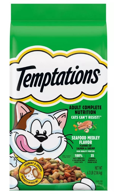 Whiskas Temptations Seafood Medley Cat Food 13.5 lb