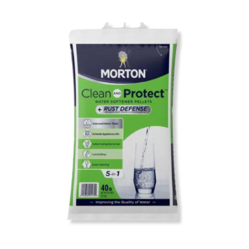 Morton® Clean and Protect™ + Rust Defense Water Softener Salt Pellets 40 lb