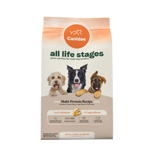 Canidae All Life Stages Multi-Protein Recipe with Chicken, Turkey, Lamb, and Fish – High Protein Premium Dry Dog Food for All Ages, Breeds, and Sizes