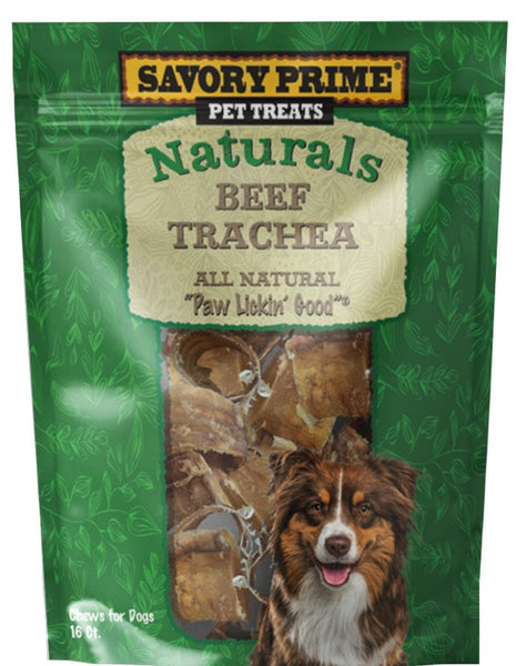 Savory Prime Naturals Beef Trachea 16 ct