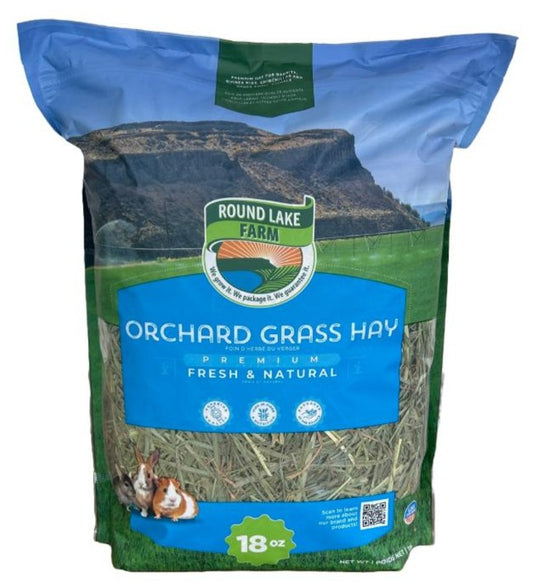 Round Lake Farm Orchard Grass Hay 18 oz