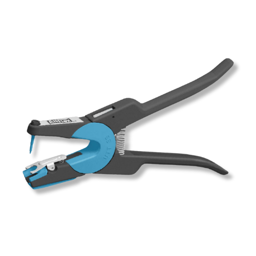 Allflex UTT3S 2-Piece Universal Ear Tag Applicator for Livestock - Cow, Lamb, Cattle, Sheep, Goats, Swine Ear Tagging Tools - Safety Pliers for Animal Identification, Color Blue