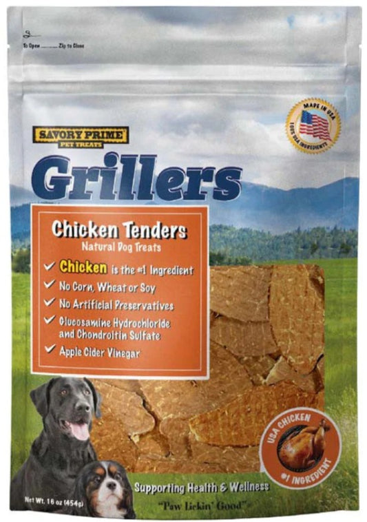 Savory Prime Grillers Chicken Tenders Dog Treats 16 oz