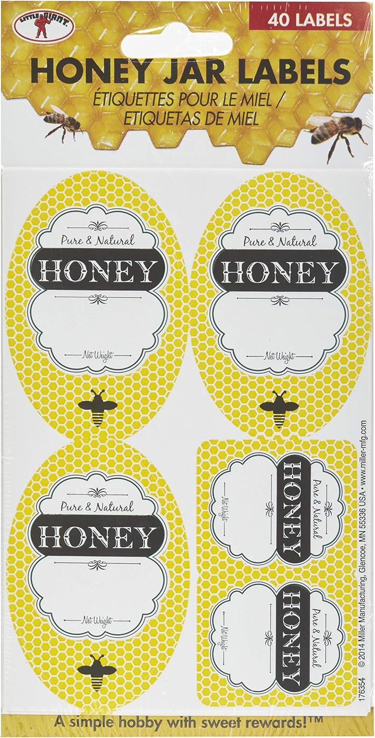 Little Giant® Honey Jar Labels – Self-Adhesive, Compliant, and Attractive