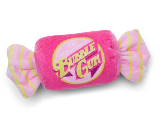 Bark Snuggle Gum Plush Dog Toy Pink