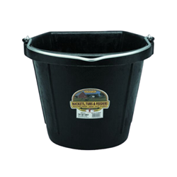 Little Giant® Flat Back Rubber Bucket
