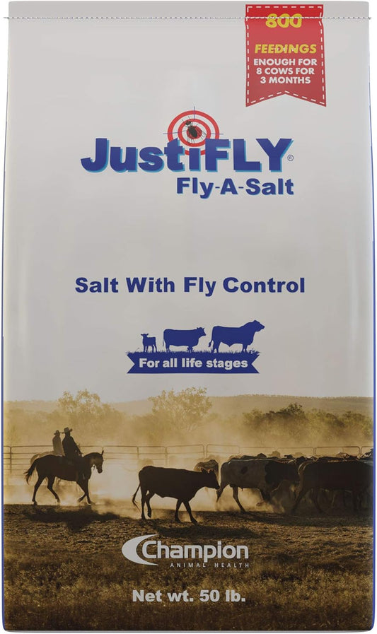 JustiFLY® Fly-A-Salt – Mineral Salt with Feed-Through Fly Control