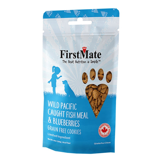 FirstMate Grain-Free Fish & Blueberry Dog Treats – Biscuit Style