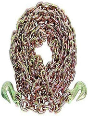 Ancra Cargo® 5/16" x 20' Grade 70 Chain with Clevis Hooks – Heavy-Duty Tie-Down Chain