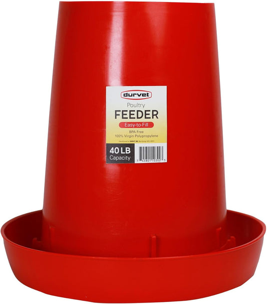 Durvet® Poultry Feeder – Durable &amp; Convenient Feed Solution