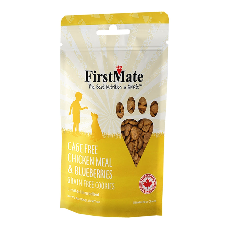FirstMate Grain-Free Chicken & Blueberry Dog Treats – Biscuit Style