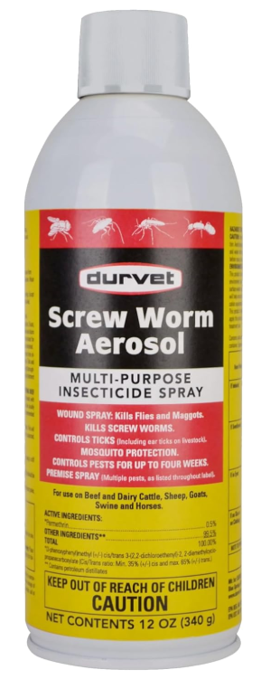 Durvet® Screw Worm Aerosol, 12 oz, Brown/A