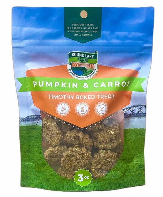 Round Lake Farm Carrot Pumpkin Small Animal Treat 3 oz