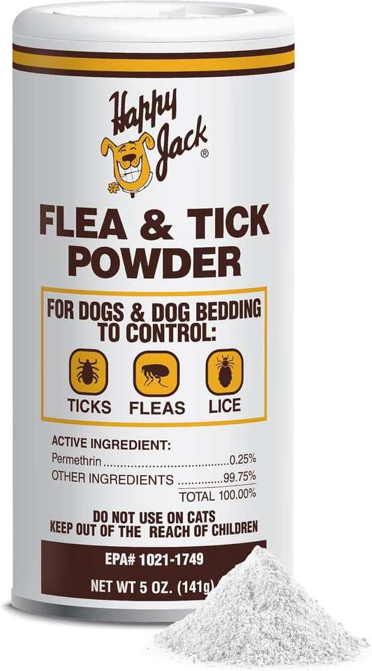 Happy Jack® Flea & Tick Powder – 5 oz