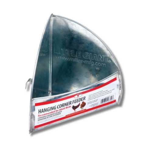 Little Giant® Galvanized Hanging Corner Poultry Feeder 3 lb