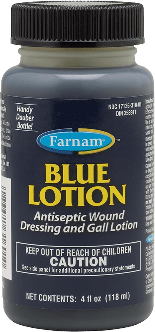 Blue Lotion Antiseptic Wound Dressing & Gall Lotion – 4 oz
