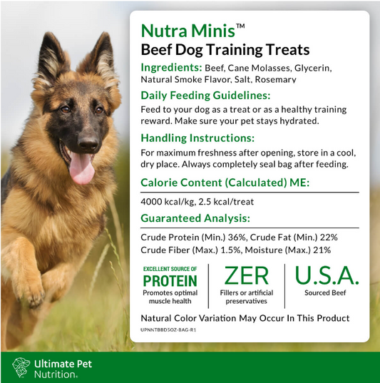 Nutra Minis Air-Dried Beef Dog Treats