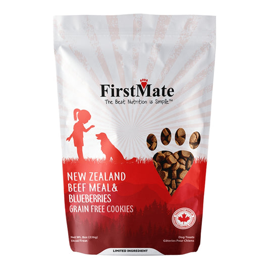 FirstMate Grain-Free Beef & Blueberry Dog Treats – Biscuit Style