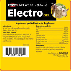 Electro Gel – Oral Electrolyte Supplement for Sheep, Goats & Pigs