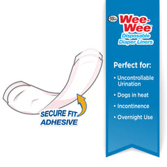Four Paws Wee-Wee Products Disposable Dog Diaper Super Absorbent Liners 10 counts