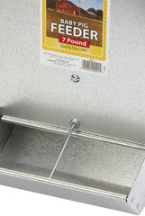 Little Giant® 2-Hole Baby Pig Feeder – Durable Galvanized Piglet Feeder