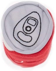 ZippyPaws - Squeakie Can, Stuffing Squeaker Plush Beverage Dog Toy - Zippy Cola, one size