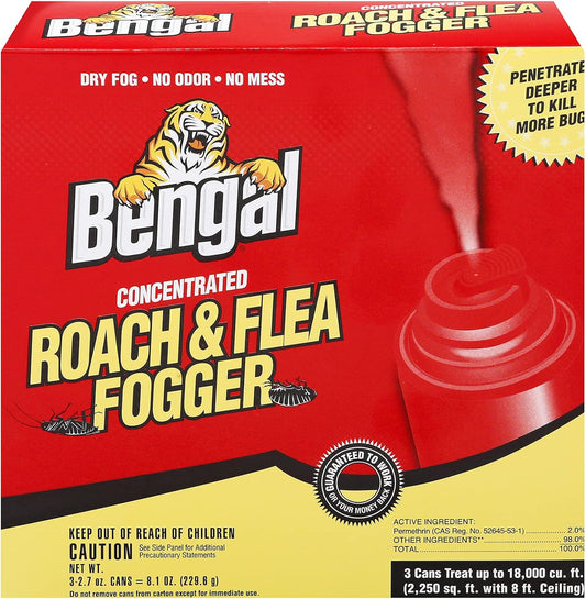 Bengal® Roach &amp; Flea Fogger – 3 Pack