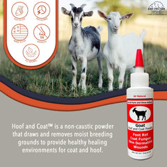 Goat Hoof & Coat 2.5 oz Powder - Wound Care, Heals/Prevents Foot Rot, Skin Problems