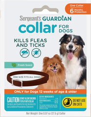 Sergeant's Guardian Flea & Tick Collar for Dogs, 1 Count